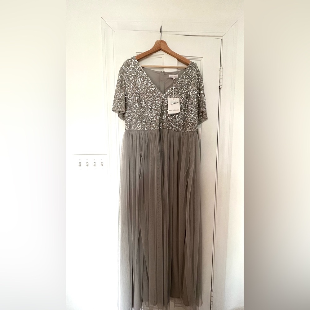 Silver Sequin Formal Dress